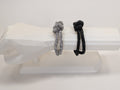 Pulsera de Tubulares con Cristales Brillantes y Nudo Central